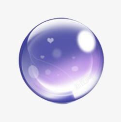 炫彩水晶球晶莹剔透水晶球高清图片