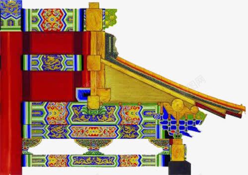 彩色横梁边饰png免抠素材_新图网 https://ixintu.com 人文景观 摄影 旅游摄影 横梁 横梁彩绘 横梁边饰