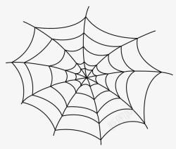 蜘蛛网素描手绘素描蜘蛛网高清图片