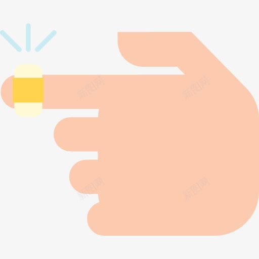创可贴图标png_新图网 https://ixintu.com 伤口 保健和医疗 创可贴 医疗 手 手指 损伤 石膏 粘 膏药 血 身体部位