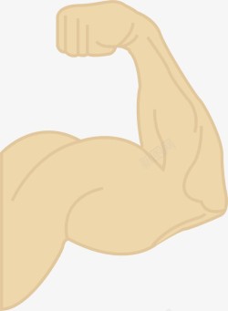 赤膊强壮的手臂肌肉图标高清图片