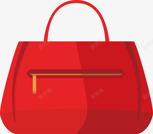 红色手提包png免抠素材_新图网 https://ixintu.com 卡通手绘 奢侈品 女人 手提包 规则图形