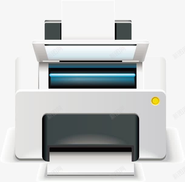 电子打印png免抠素材_新图网 https://ixintu.com 卡通 微信打印 打印 打印耗材 白纸 针式打印机