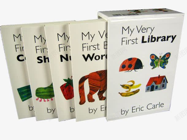 成套的儿童书png免抠素材_新图网 https://ixintu.com 书本 儿童书 套盒 读本