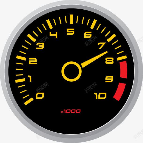 汽车时速表码表片png免抠素材_新图网 https://ixintu.com 时速表 时针 汽车转速表 油表 码表 计数表