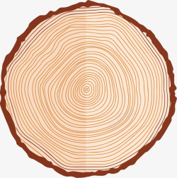 树木年龄红色正圆形树木年轮矢量图高清图片