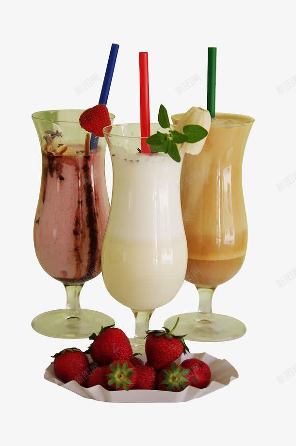 玻璃杯中的饮料png免抠素材_新图网 https://ixintu.com 玻璃杯 苹果汁 草莓汁 雪梨汁 饮料