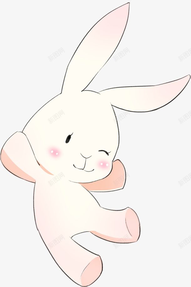 一只可爱的小兔子元素png免抠素材_新图网 https://ixintu.com 元素 免扣 兔子 兔子简笔画 简笔画五官素材 素材 艺术