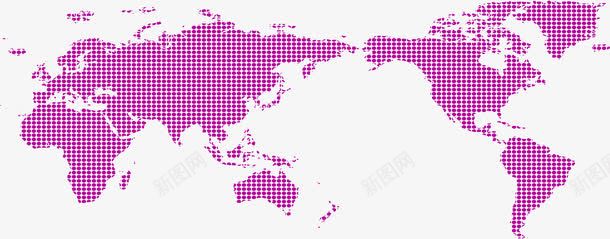 世界地图png免抠素材_新图网 https://ixintu.com 七大洲五大洋 世界地图 卡通 图案 地球 手绘 板块 简图 紫色的