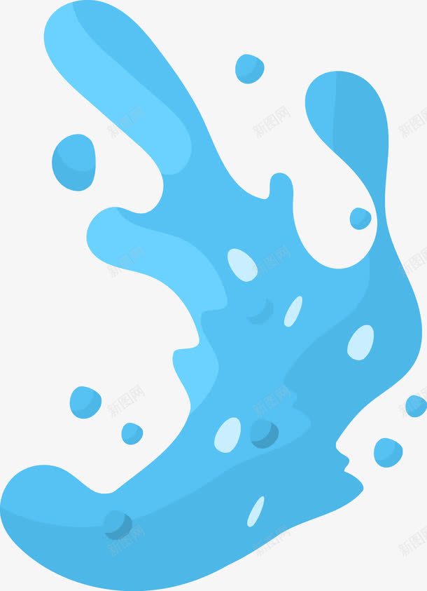 蓝色卡通冰块水png免抠素材_新图网 https://ixintu.com 光泽 冰 冰块 冰水 冰渣 手绘 水 水滴 碎冰 蓝色 蓝色冰水 蓝色水滴 透明