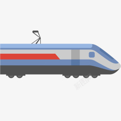 列车轨道地铁列车插画矢量图高清图片