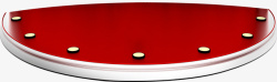 红色半圆形舞台素材