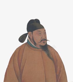 唐朝皇帝唐太宗画像高清图片