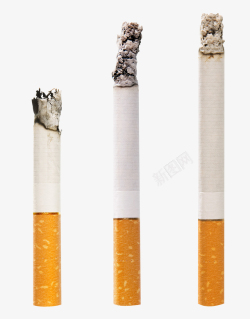 点燃的香烟三支点的烟高清图片