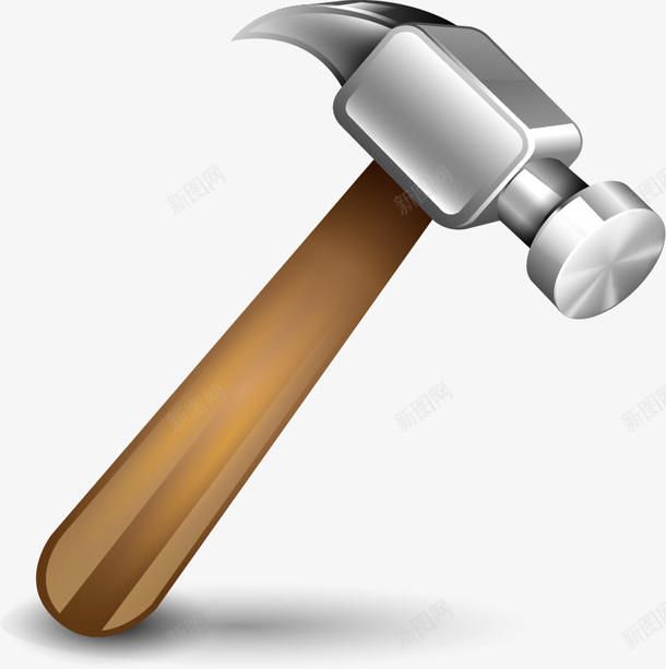 手绘卡通工具锤子图标png_新图网 https://ixintu.com 修理 修理图标 卡通锤子 工具 捶打 敲打 铁锤 锤子