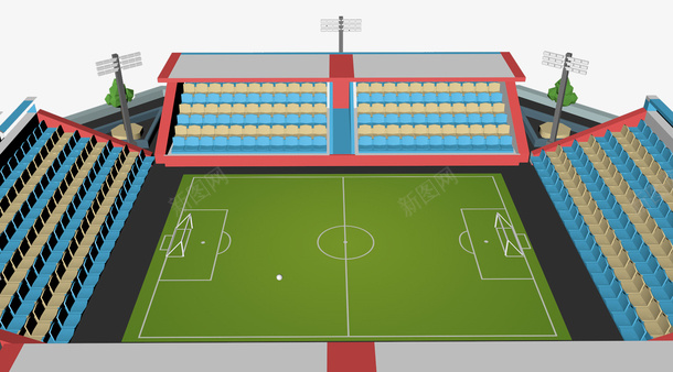 卡通足球赛场png免抠素材_新图网 https://ixintu.com 万人足球场 体育馆 卡通足球场 户外足球场 立体体育馆 足球场png 足球场免抠 足球场背景 足球赛场