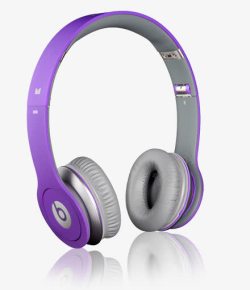 电脑耳麦紫色耳机高清图片