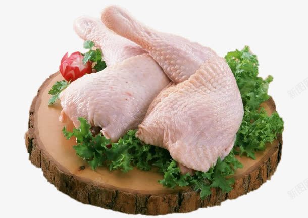 放在案板上的白条鸡png免抠素材_新图网 https://ixintu.com 屠宰 案板 生菜 白条鸡 食品