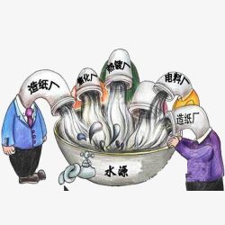 水污染水源被工业污染素材