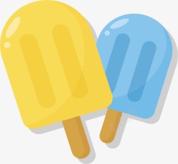 美味冰棒可爱彩色夏天冰棒矢量图高清图片