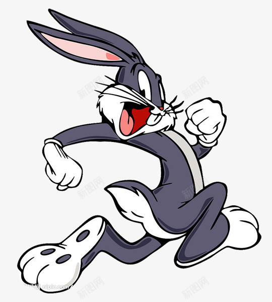 奔跑的兔子psd免抠素材_新图网 https://ixintu.com 兔子 卡通 可爱 手绘
