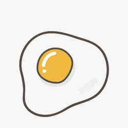 蛋白煎鸡蛋图标高清图片