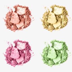 粉饼彩妆素材各种颜色粉高清图片