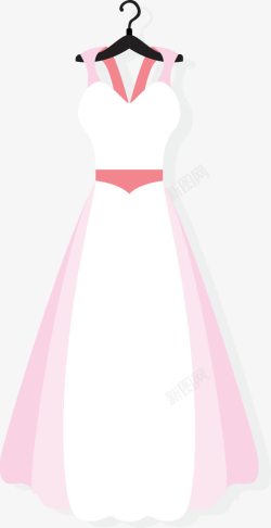 长衣白色婚纱长裙高清图片