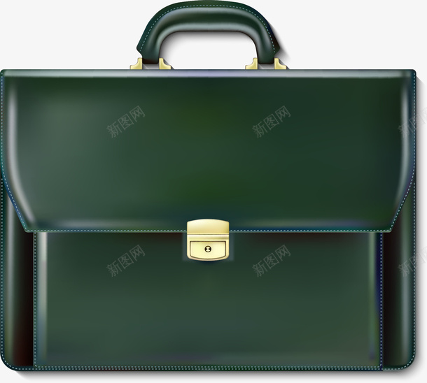 手绘绿色邮差包矢量图ai免抠素材_新图网 https://ixintu.com 公文包 手绘 牛皮包 皮包 绿色邮差包 装饰 矢量图