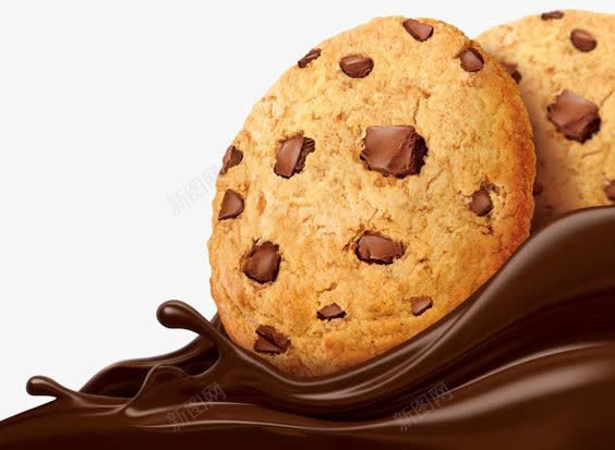 曲奇饼干png免抠素材_新图网 https://ixintu.com 巧克力饼干 甜点 零食