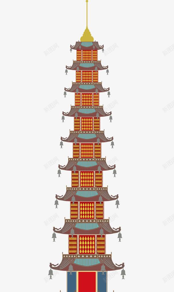 古代建筑塔矢量图ai免抠素材_新图网 https://ixintu.com 古代建筑 塔 建筑 矢量塔 矢量图