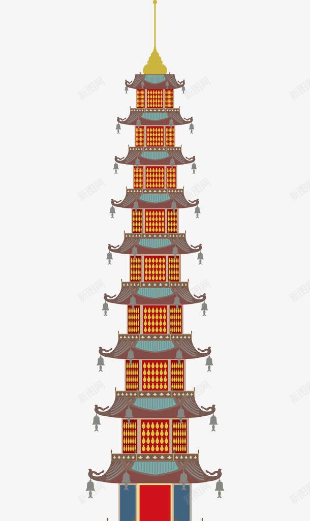 古代建筑塔矢量图ai免抠素材_新图网 https://ixintu.com 古代建筑 塔 建筑 矢量塔 矢量图