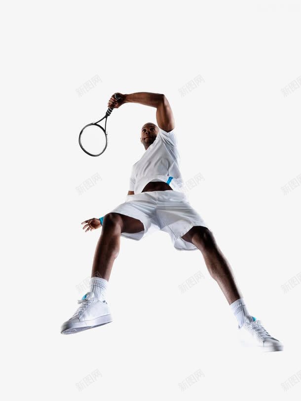 打网球的外国人png免抠素材_新图网 https://ixintu.com 外国人 白衣 网球 运动人物 运动素材