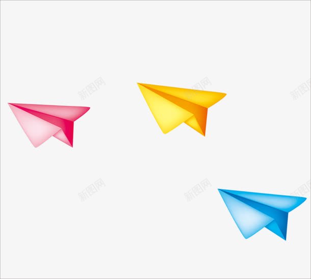 纸飞机png免抠素材_新图网 https://ixintu.com 儿童飞机 纸品 纸飞机