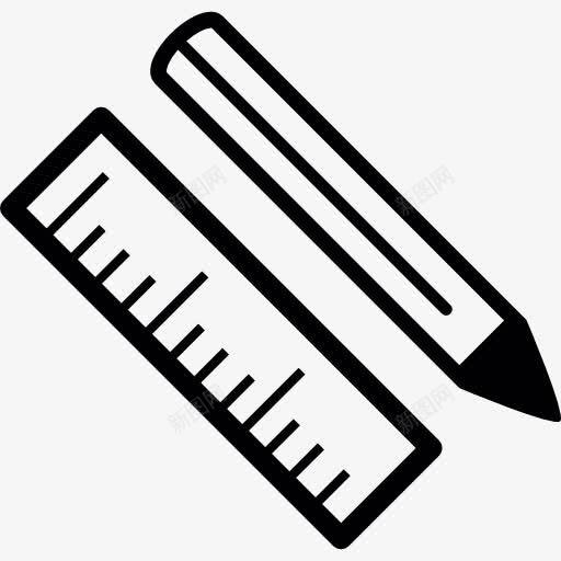 学校用品图标png_新图网 https://ixintu.com 尺子 工具和器具 材料 钢笔 铅笔