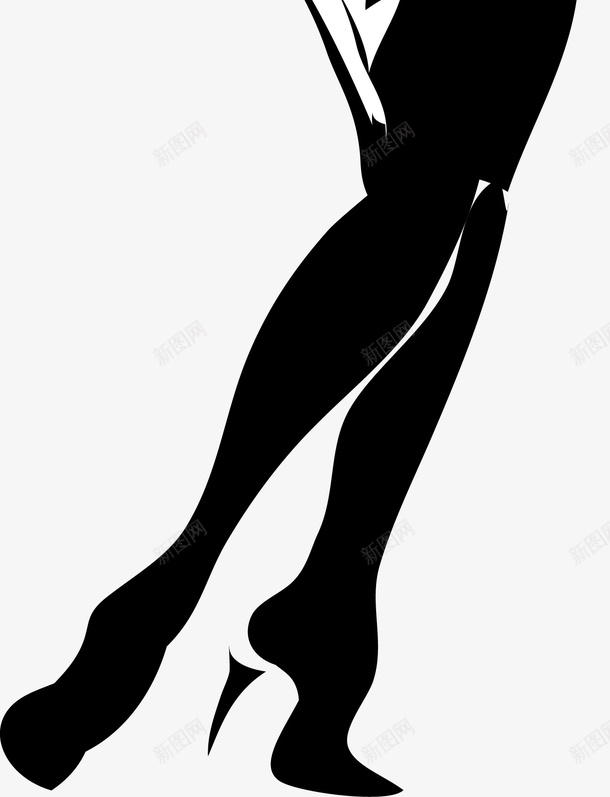 优雅的女模特手绘图矢量图图标ai_新图网 https://ixintu.com 女人 女工人 女性人物 帽子 手绘 时尚 模特 模特剪影 裙子 黑白美女模特剪影 矢量图