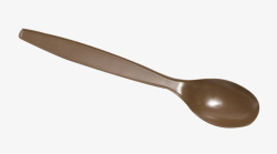 咖啡色塑料勺子素材