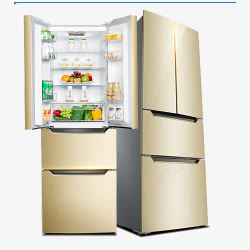 日式多门电冰箱三门家用双门冰箱高清图片