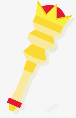金色权杖素材金色皇冠权杖矢量图高清图片