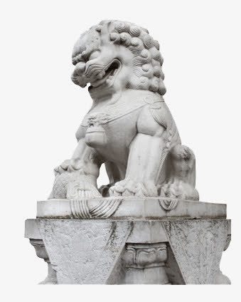 一石狮png免抠素材_新图网 https://ixintu.com 石头 门头 雕像
