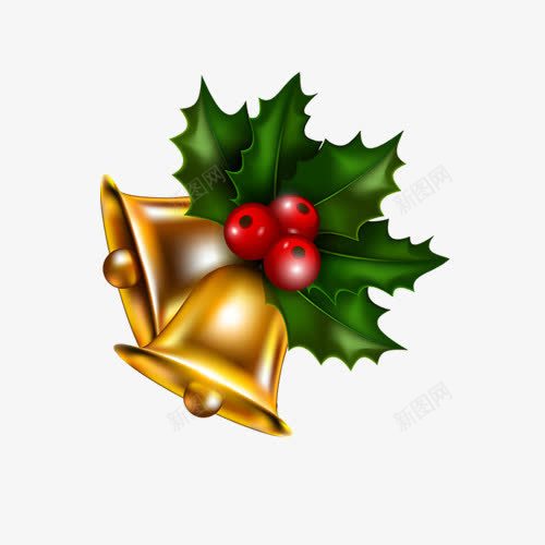 圣诞元素铃铛png免抠素材_新图网 https://ixintu.com 卡通 叮当 圣诞元素 圣诞铃铛 装饰图案