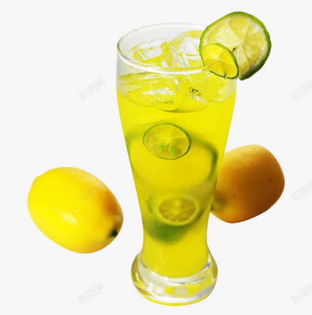 柠檬汁片png免抠素材_新图网 https://ixintu.com 冰块 新鲜的 金桔柠檬 金桔片 饮料