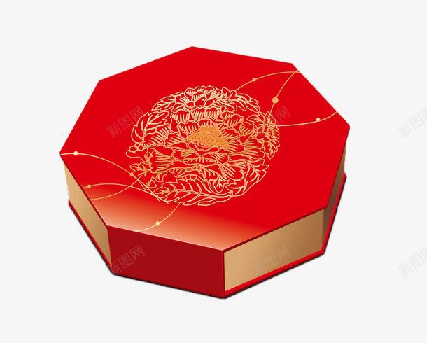 中秋月饼盒png免抠素材_新图网 https://ixintu.com 中秋月饼盒子礼盒