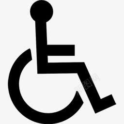 残疾人专用通道标识图标图标