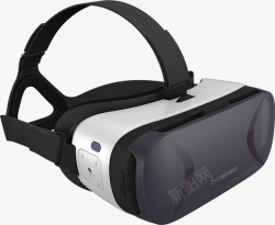 头戴VR头盔实物黑白色大气头戴式vr盒子高清图片