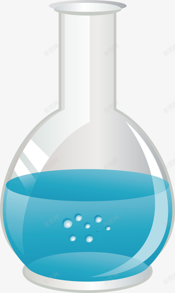 烧杯药水矢量图ai免抠素材_新图网 https://ixintu.com 医疗 卡通 学习 液体 烧杯 生物医药 药液 蓝色 矢量图