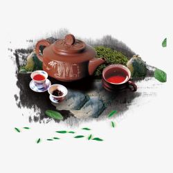有盖的杯子中国风茶具高清图片