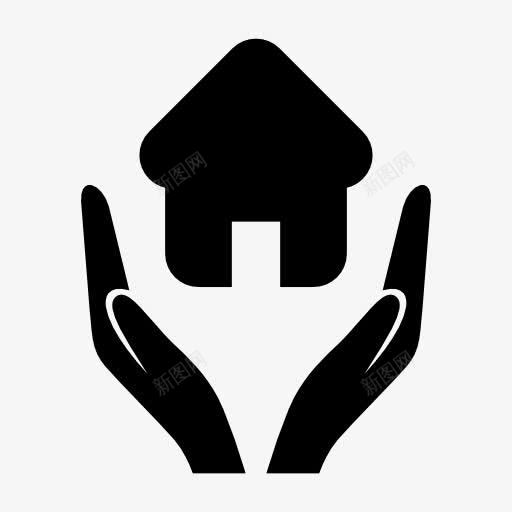 双手捧起的房子图标png_新图网 https://ixintu.com home 主页 房子 首页