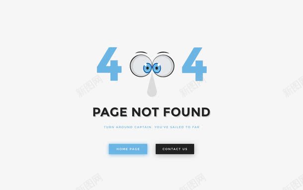 404页面psd免抠素材_新图网 https://ixintu.com 404网页 FOUND NOT PAGE 个性 独特 网面设计