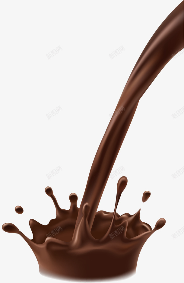 倾倒的巧克力液体png免抠素材_新图网 https://ixintu.com 倾倒 巧克力 巧克力液体 巧克力饮料 矢量png 飞溅液体